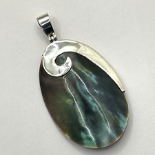 Abalone pendant sterling for sale  NOTTINGHAM