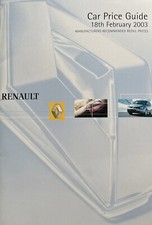 Renault price list for sale  WIGAN