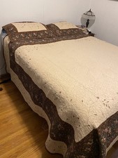 Piece quilted bedspread for sale  Swansea