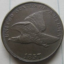 ----1857 Moeda Flying Eagle Cent Muito Fina Muito Bom Estado--Como mostrado na figura~~19MM comprar usado  Enviando para Brazil