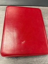 Red leather look for sale  NEWPORT