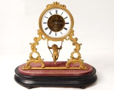 Pendule squelette bronze d'occasion Pendule squelette bronze d'occasion  Tréguier