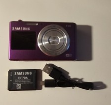 Câmera Digital Samsung DV150F 16.2MP 5x Zoom Óptico Roxa LCD Dupla Testada comprar usado  Enviando para Brazil