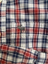 Camisa masculina Abercrombie & Fitch xadrez média botão para cima músculo preppy casual comprar usado Camisa masculina Abercrombie & Fitch xadrez média botão para cima músculo preppy casual comprar usado  Enviando para Brazil