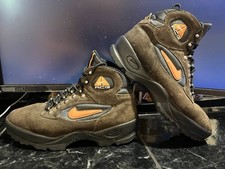 Botas vintage Nike ACG masculinas tamanho 8 trilha couro marrom caminhada, usado comprar usado  Enviando para Brazil