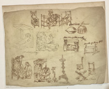 Antique drawings ink for sale  UK