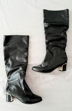 Kniehohe kunstleder stiefel gebraucht kaufen  Deutschland