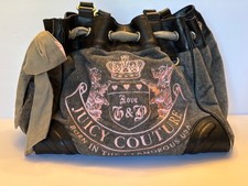 Bolsa sonhadora Y2K Vintage 2009 Juicy Couture cinza veludo rosa Scottie Dogs comprar usado  Enviando para Brazil
