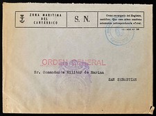 CAPA ESPANHA FRANQUIA VIOLETA/AZUL C488 "ZONA MARITIMA/ESTADO MAYOR" , usado comprar usado  Enviando para Brazil
