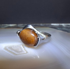 Ring edelstahl tigerauge gebraucht kaufen  Nürnberg