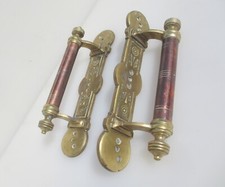 Maçanetas de porta de latão vitorianas puxa de pub antiga igreja de cobre J.Collins comprar usado  Enviando para Brazil