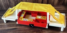 Vintage 1979 Fisher Price Little People Family Barraca Pop Up Trailer Camper #992 comprar usado  Enviando para Brazil
