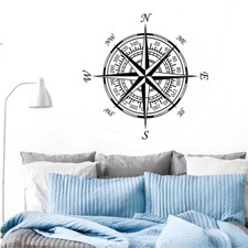 Adesivo de parede BIBITIME bússola náutica rosa decoração vinil design para casa comprar usado  Enviando para Brazil