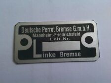 Schild typenschild perrot gebraucht kaufen  Deutschland
