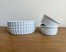 Conjunto de 6 assadeiras de porcelana Apilco, França para creme brûlée e suflê. comprar usado  Enviando para Brazil