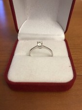 Weißgoldring 585 brillant gebraucht kaufen  Leipzig