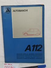 Autobianchi 112 catalogo usato  Venetico