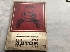 Używany, Zetor instrukcja warsztatowa 6711 6718 5711 5718 1972 na sprzedaż  Wysyłka do Poland
