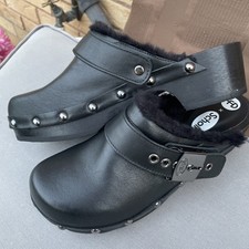 Black scholl clogs for sale  WORKSOP