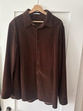 Camisa masculina manga longa veludo marrom escuro THE ROW tamanho grande nova sem etiquetas comprar usado  Enviando para Brazil