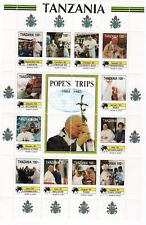 Filatelistyka Tanzania- Wizyta papieża JP II w Tanzanii,120 znaczków, 1992 na sprzedaż  PL