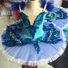 Saia Tutu Balé Profissional Azul Infantil Adulto Panqueca Tutu Fantasia de Bailarina comprar usado  Enviando para Brazil