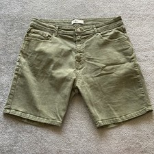 Bermuda jeans Zara verde denim leve tamanho 32, usado comprar usado  Enviando para Brazil