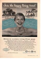 1959 Craft Glas Inc. Wilmington Delaware fibra de vidro piscinas impressão anúncio comprar usado  Enviando para Brazil