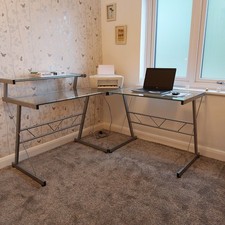 Glass computer desk for sale  WINDERMERE