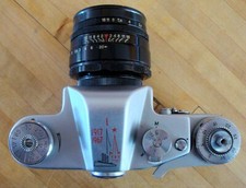 Câmera Zenith 3m, modelo especial de 50º aniversário, com lente Helios 44 comprar usado  Enviando para Brazil