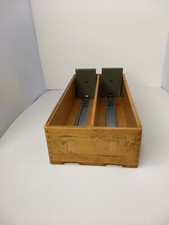 Gaveta de arquivo ajustável madeira biblioteca cartão arquivo caixa dupla madeira metal vintage, usado comprar usado  Enviando para Brazil