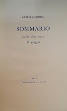 Neruda pablo sommario usato  Bari