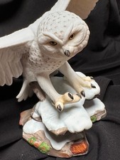 Porcelana fina Lenox coruja nevada 1989 "Owls of America" comprar usado  Enviando para Brazil