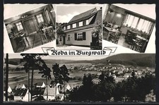 Ansichtskarte Roda i. Burgwald, Gasthaus Waldesruh, Ortsansicht 1910  comprar usado  Enviando para Brazil