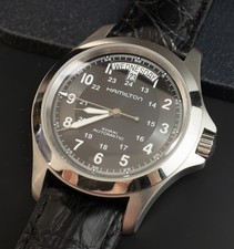 Usado, Hamilton cáqui automático Field King mostrador preto relógio estilo militar H644550 comprar usado  Enviando para Brazil