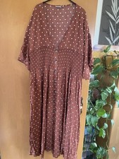 Kleid braun weißen gebraucht kaufen  Bodenwerder