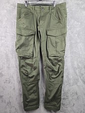 Calça G-Star Raw Cargo Masculina 35x30 Verde Exército 3D Vários Bolsos comprar usado  Enviando para Brazil