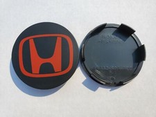 HONDA Conjunto de 4 Tampas de Centro de Roda Preto-Vermelho 69MM - - Satisfação Garantida, usado comprar usado  Enviando para Brazil