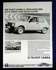 Talbot samba cabrio gebraucht kaufen  Vechta