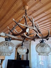 Geweihlampe groß leuchten gebraucht kaufen  Traitsching