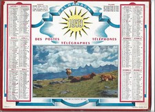 Almanach ptt calendrier d'occasion  L'Arbresle
