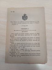 Decreto regno italia usato  Casandrino