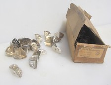 Usado, Caixa de ferro vintage cantos montagens ferragens protetores bordas tronco estojo antigo canto x4 comprar usado  Enviando para Brazil