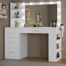 White makeup vanity d'occasion  Expédié en Belgium