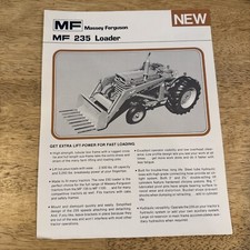 Folheto de vendas vintage 1973 Massey Ferguson 235 carregador revendedor folha de especificações comprar usado  Enviando para Brazil