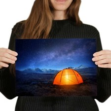 Pôster A4 - Barraca de acampamento Via Láctea estrelas 29,7X21cm280gsm #21310 comprar usado  Enviando para Brazil