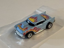 CONJUNTO DE TREM PERSONALIZADO TYCO MASK HURRICANE 1957 CHEVY BEL AIR AZUL CLARO CARRO DE AUTORAMA, usado comprar usado  Enviando para Brazil