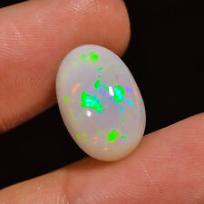 Pedra preciosa cabochão oval opala etíope 10x15x9 mm 7,60 CT 100% natural multi fogo comprar usado  Enviando para Brazil