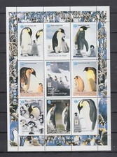 NIGER  - 1998 Zwierzęta świata Pingwiny  1412‑1420 Miniarkusz MNH, używany na sprzedaż  PL