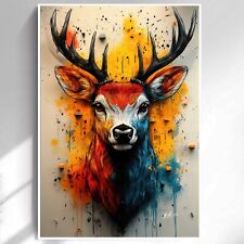 Leinwand bild hirsch gebraucht kaufen  Neuss